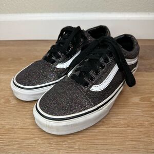 Vans Unisex Old Skool Skateboard Rainbow Glitter Sneakers